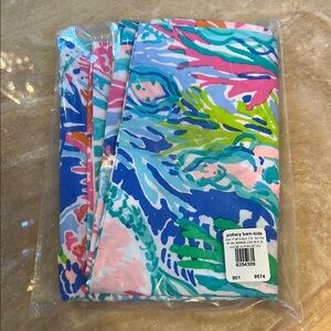 NWT Lilly Pulitzer Pottery Barn Kids Organic Mermaid Cove Pillow Case, Standard